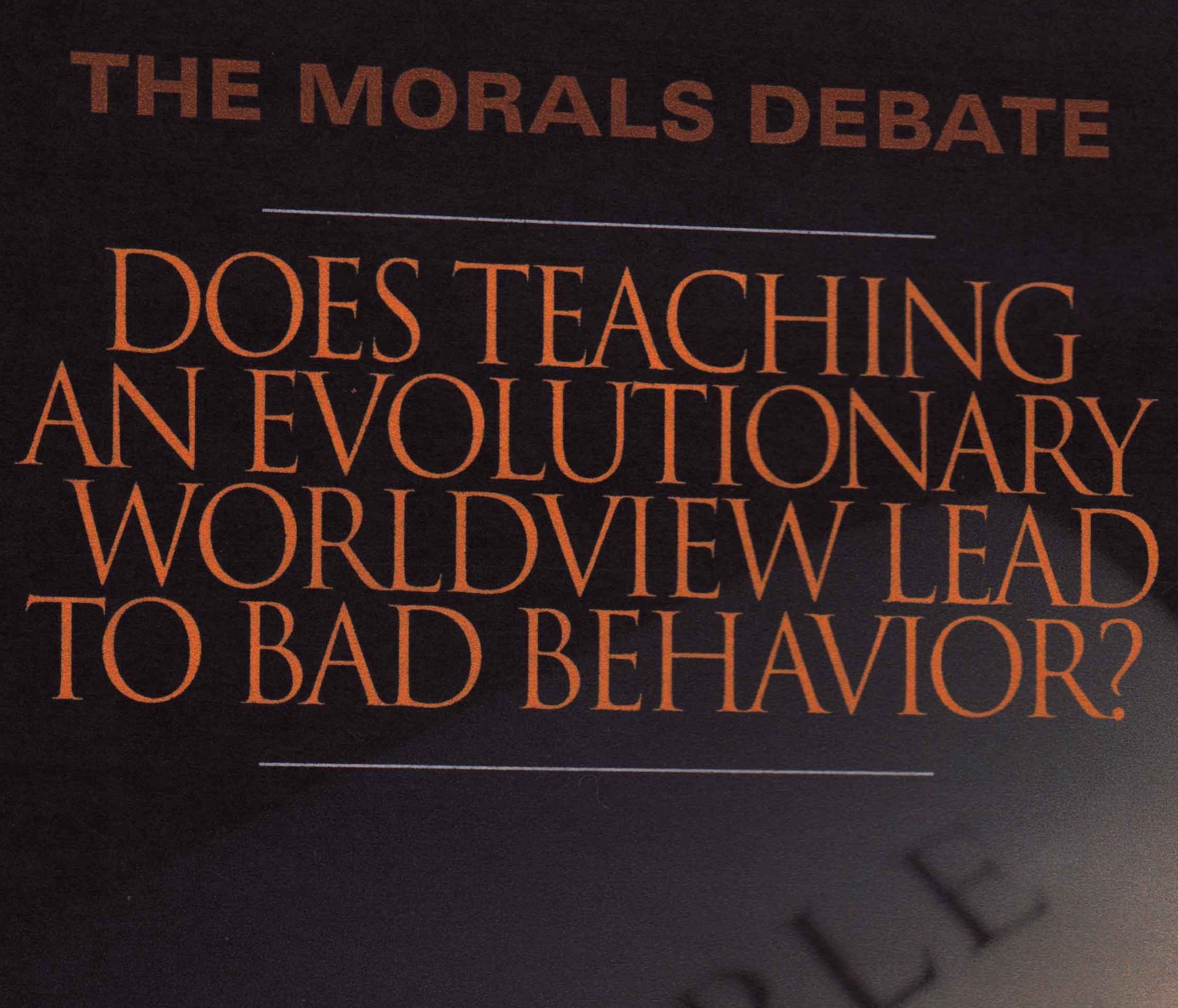 The Morals Debate (Audio Download)