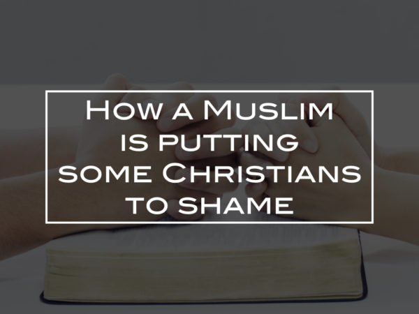 How a Muslim is putting some Christians to shame