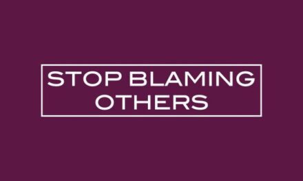 Stop blaming others