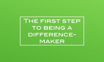 The first step to being a difference-maker