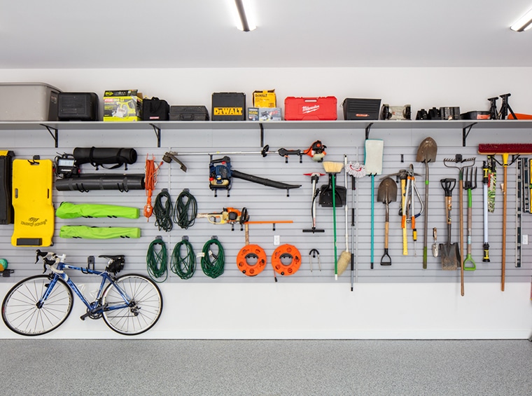 Custom garage storage system