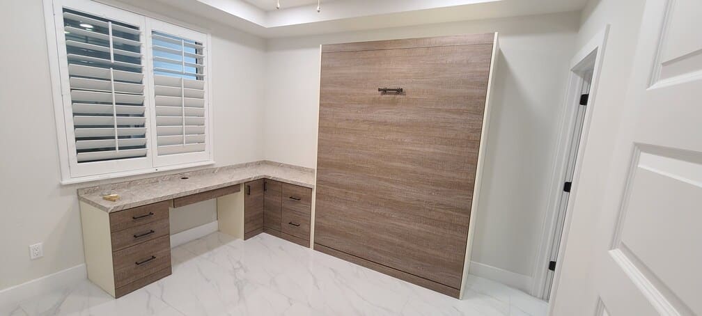 Murphy bed with office