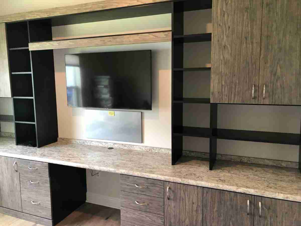 Custom entertainment center