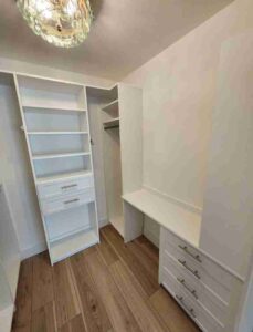 Desk/Vanity inside closet