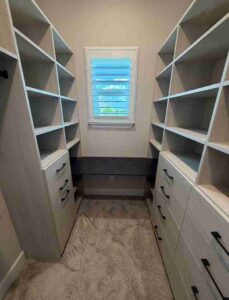 Gaming station/study desk inside closet