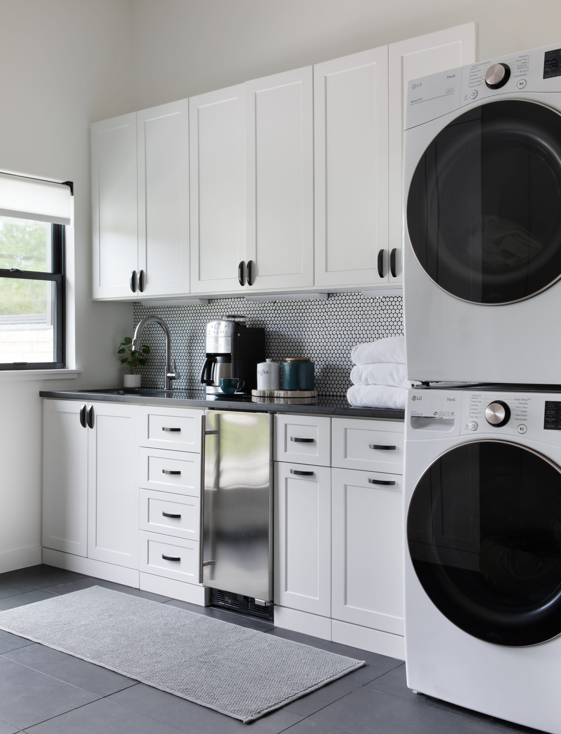 Laundry in white shaker style