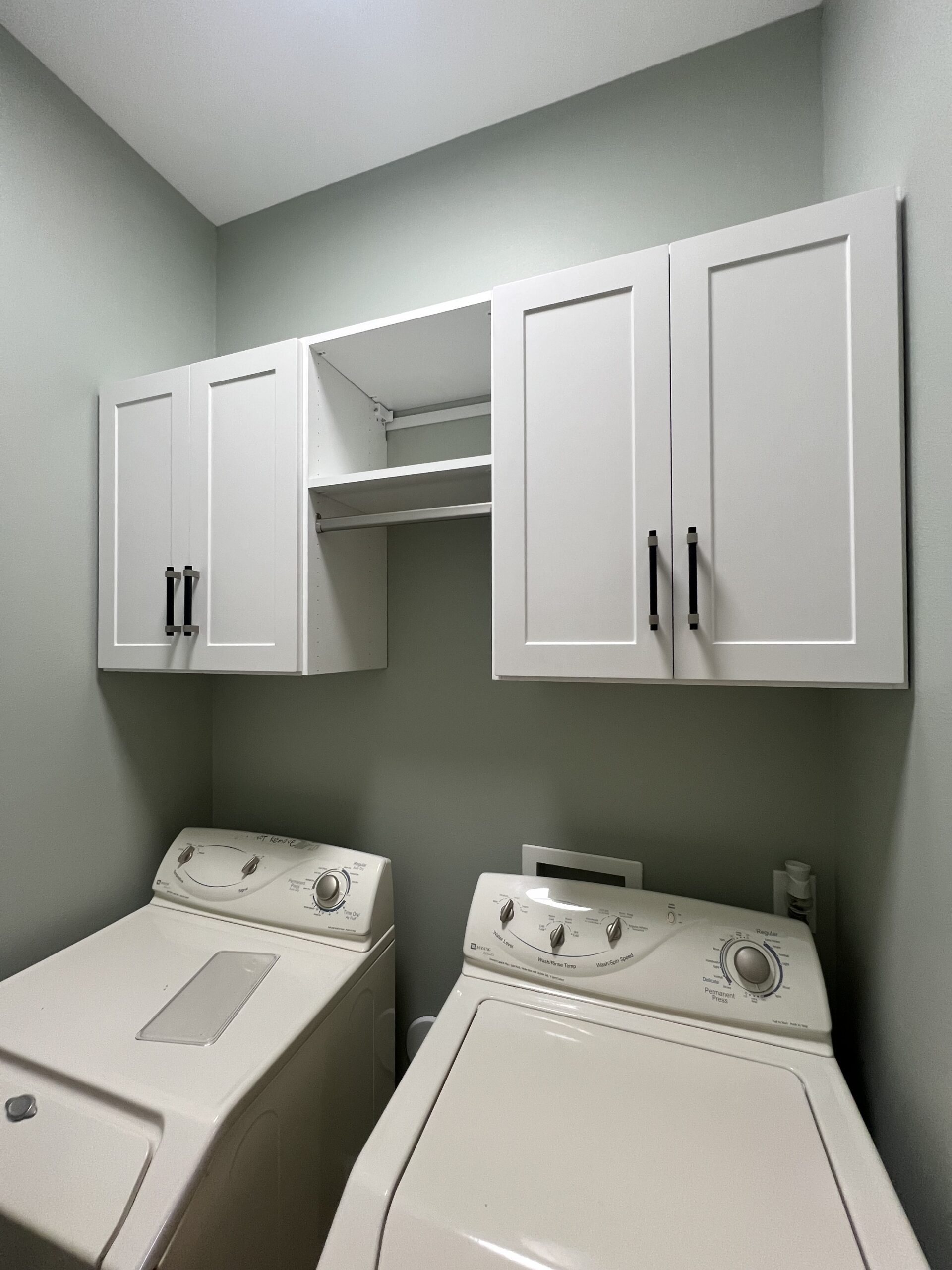Laundry room in white shaker